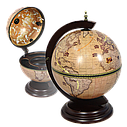 Глобус-бар настольный,современная карта мира на английском языке, фото 2