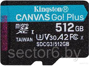 Карта памяти Kingston Canvas Go! Plus microSDXC 512GB