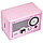 Копилка сейф с ключом Радио ретро Розовая, фото 5
