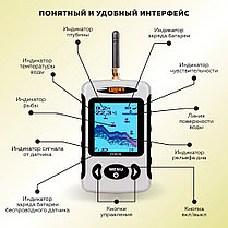 Эхолот для зимней и летней рыбалки с датчиком Lucky FFW718, фото 3