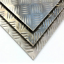 Лист алюминиевый рифленый квинтет, А5Н2, размер 1.5x1200х3000 мм.