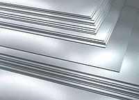Лист алюминиевый гладкий блестящий, АМцН2, размер 1.0x1500х3000 мм.