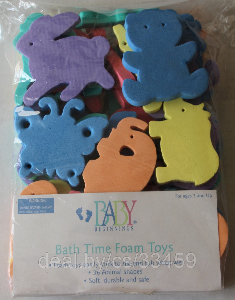 Аква-фигурки« Животные» игрушки для ванной для купания  6 шт в упаковке.