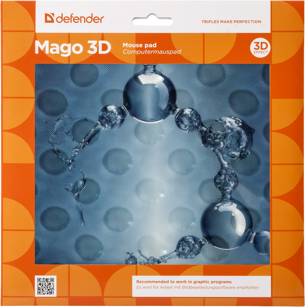 Коврик для компьютерной мыши Defender Mago 3D 210x200x3 мм - фото 2 - id-p28633277