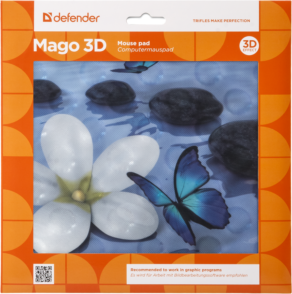 Коврик для компьютерной мыши Defender Mago 3D 210x200x3 мм - фото 2 - id-p28634086