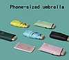 Мини зонтик для сумки UV UPF50+ карманный полуавтомат, фото 4