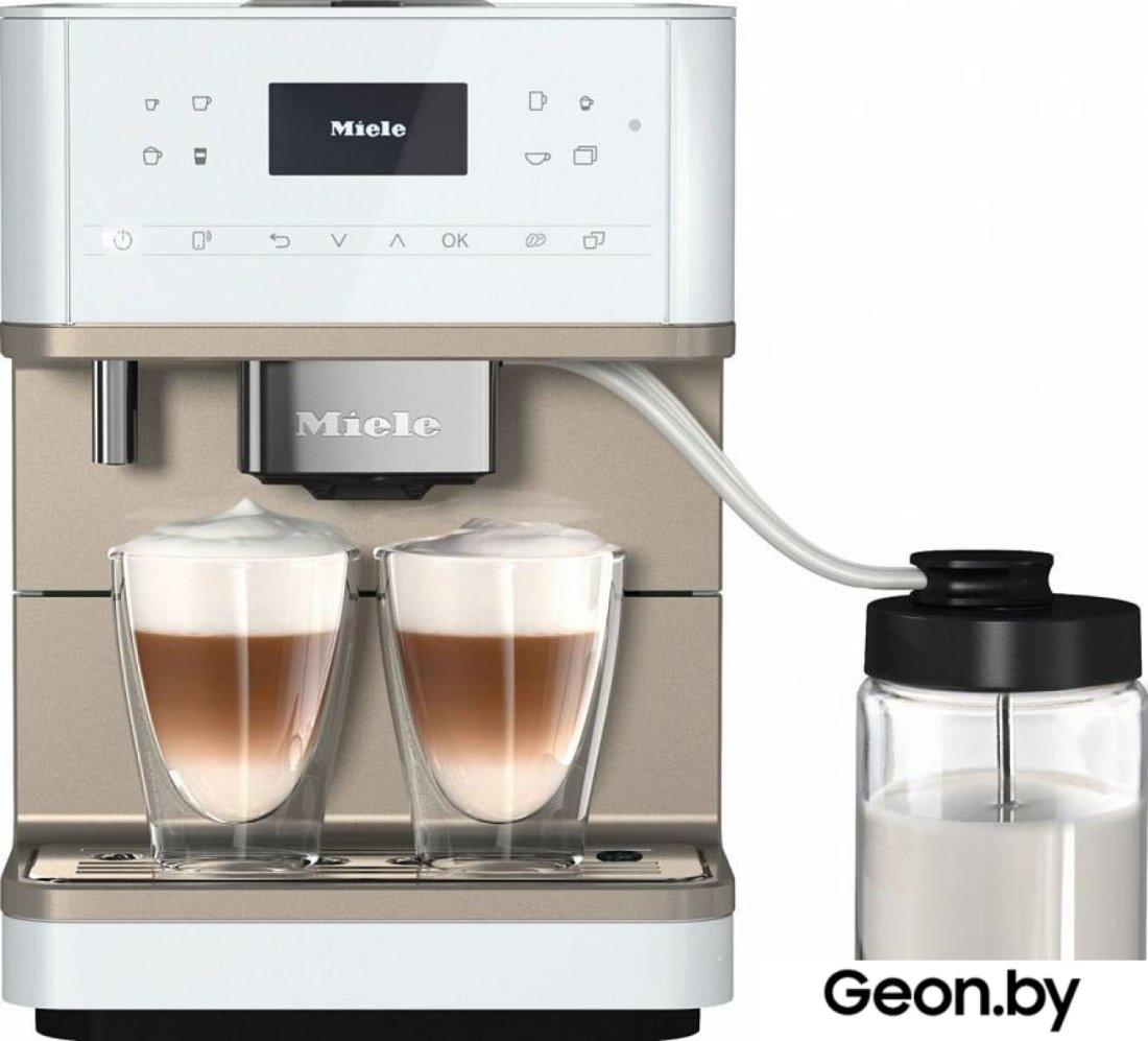 Эспрессо кофемашина Miele CM 6360 (белый металлик)