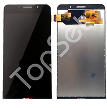 Дисплей (Модуль) Samsung A710F (A7 2016) в сборе с тачскрином Черный - (AMOLED, с регулировкой подсветки)