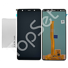 Дисплей (Модуль) Samsung A750F (A7 2018) в сборе с тачскрином Черный - ОРИГИНАЛ-СЕРВИС
