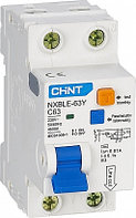 Дифавтомат NXBLE-63Y 1P+N C16 30мА 4,5кА CHINT тип AC 2M электронный дифференциальный автомат 105542