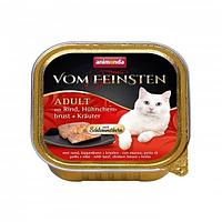 Влажный корм для кошек Animonda Vom Feinsten Kern (курица, говядина, травы) 100 гр