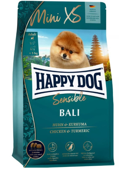 Сухой корм для собак HAPPY DOG Mini XS Sensible Bali 1.3 кг - фото 1 - id-p205922188