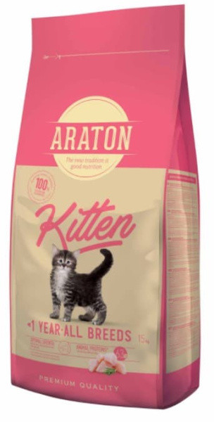 Сухой корм для котят Araton Kitten 15 кг (ART45645) - фото 1 - id-p205922208