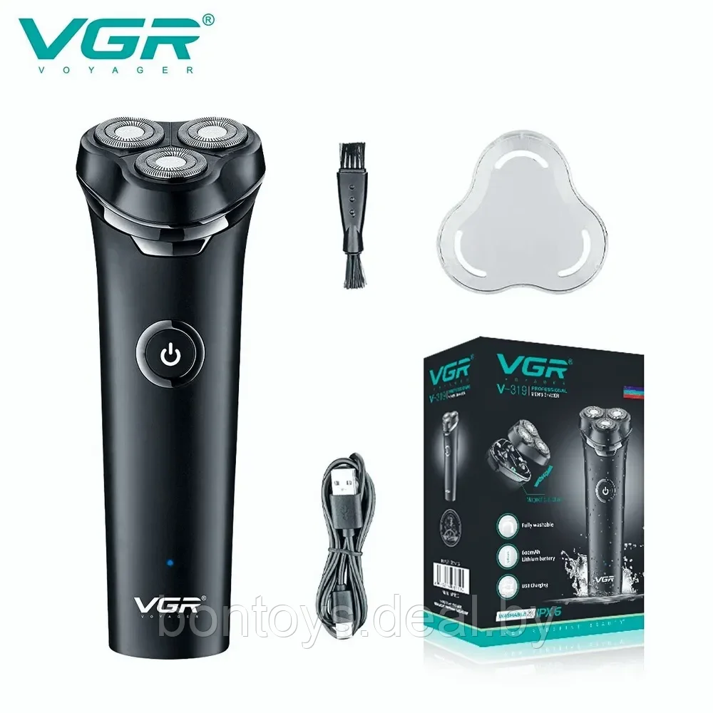 Электробритва VGR V-319 / Бритва электрическая / Электрическая бритва для мужчин - фото 1 - id-p205925073
