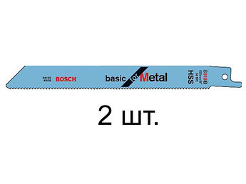 Пилка сабельная по металлу S918B (2 шт.) BOSCH (пропил прямой, тонкий, для базовых работ)