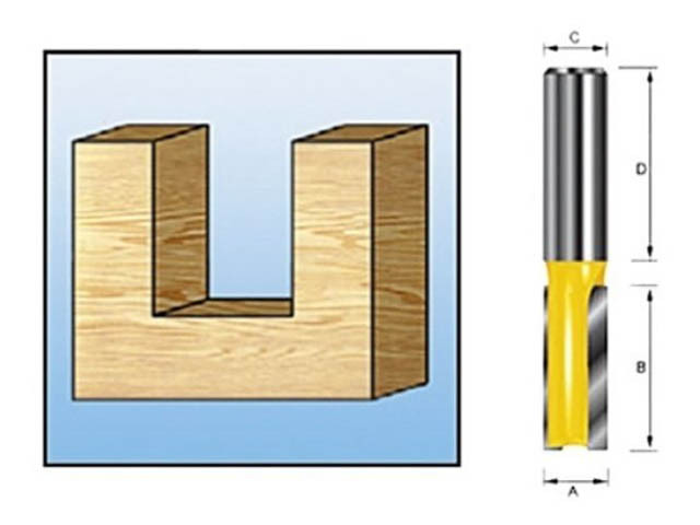 Фреза пазовая 3x8мм (MAKITA)