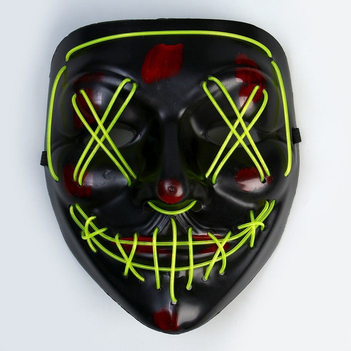 Карнавальная маска «Гай Фокс», световая - фото 1 - id-p205927098