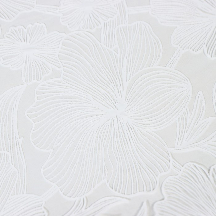 Скатерть «Гибискус», 132×180 см, цвет белый - фото 4 - id-p205927449