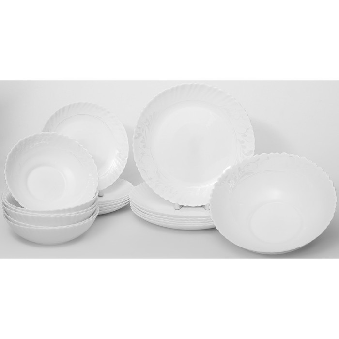 Набор посуды Olaff «Утренний барокко», 19 предметов - фото 1 - id-p205927976