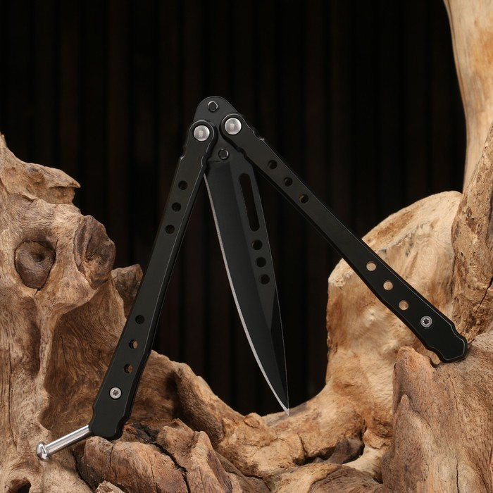 Нож-бабочка "Аскет" сталь - 420, рукоять - сталь, 20 см - фото 2 - id-p205928844