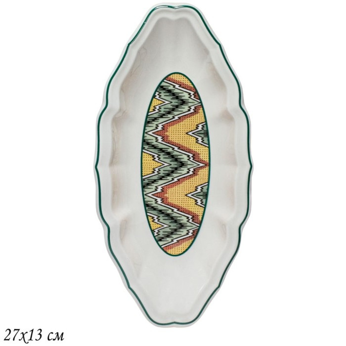 Овальноне блюдо Lenardi «Бухара», 27х13 см - фото 1 - id-p205928232