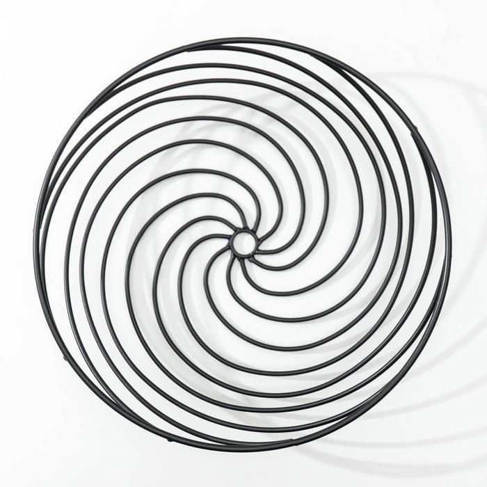 Фруктовница Доляна «Гипноз», 30,5×30,5×8,5 см, цвет чёрный - фото 4 - id-p205929751