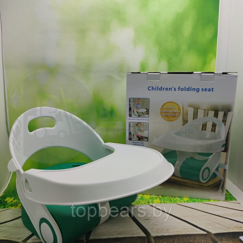 Переносной стульчик-бустер для кормления до 3-х лет Childrens Folding Seat - фото 6 - id-p179743777