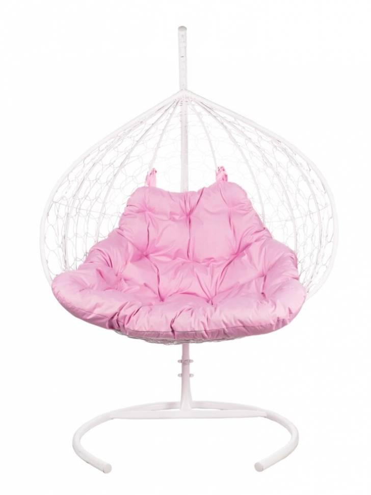 Двойное подвесное кресло FP 0272 розовая подушка - фото 2 - id-p205936444