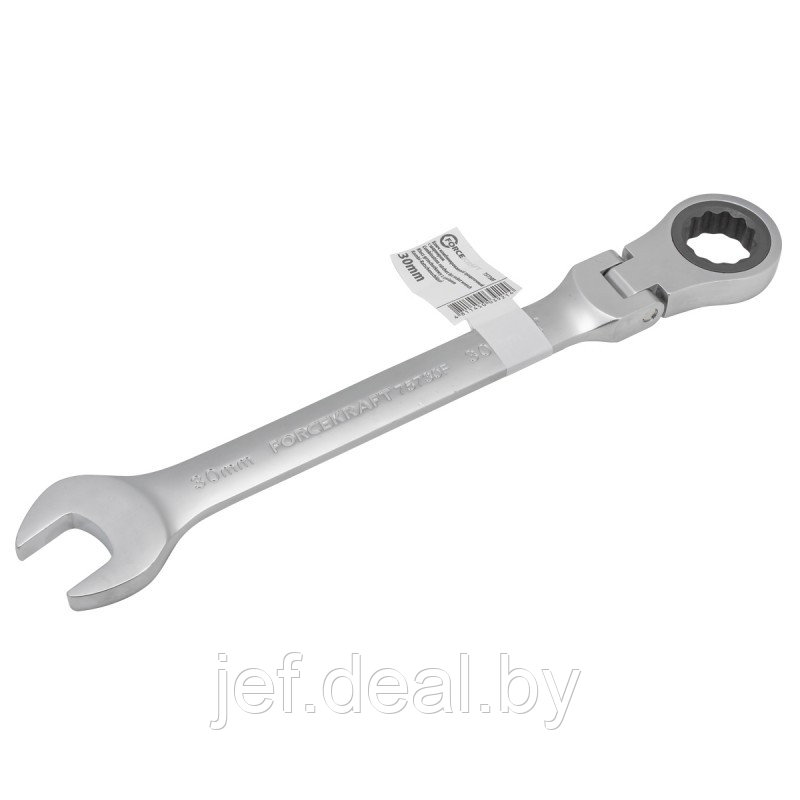 Ключ комбинированный трещоточный с шарниром 30мм FORCEKRAFT FK-75730F - фото 1 - id-p205941024