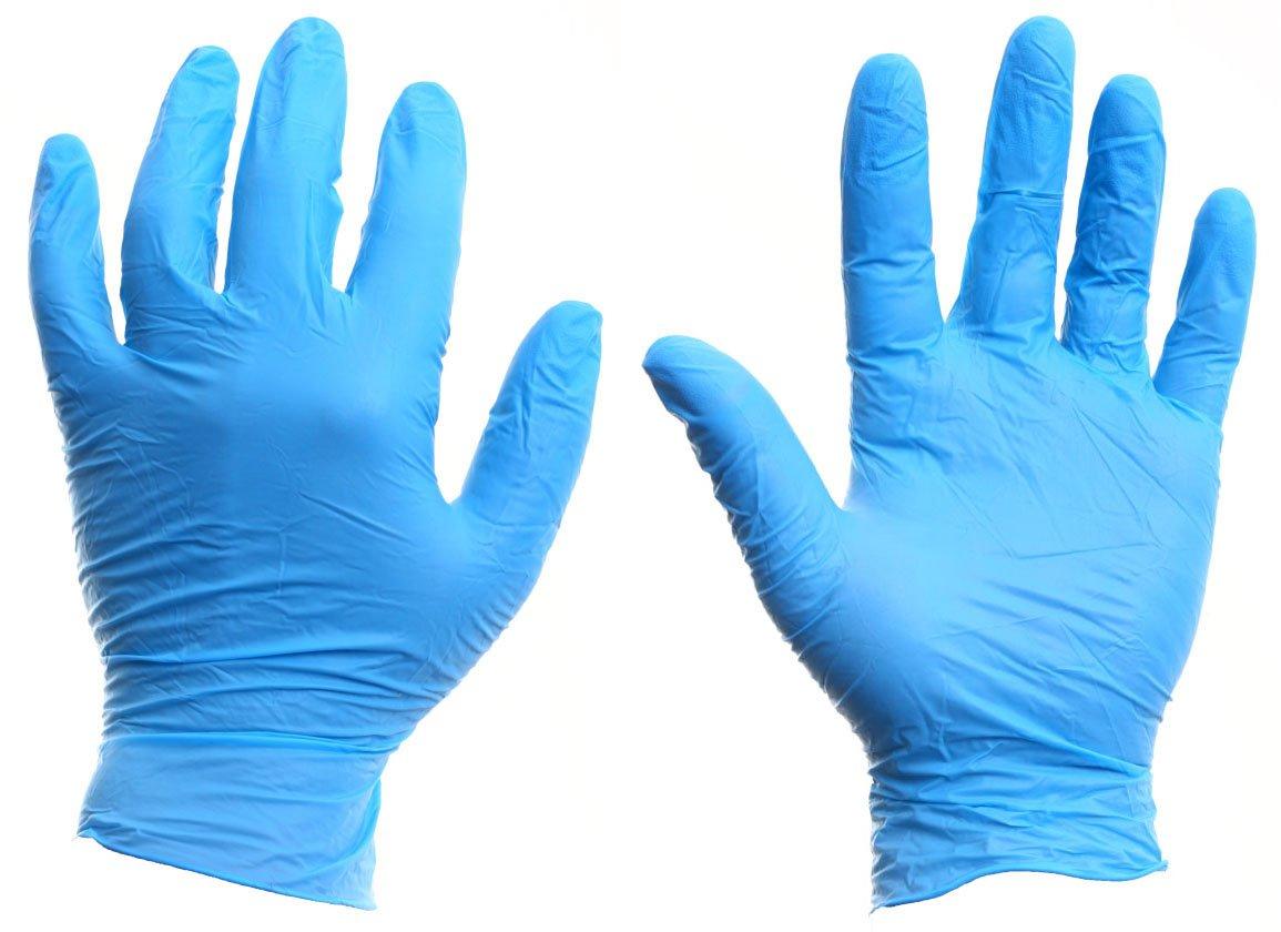 Перчатки нитриловые одноразовые A.D.M. размер XL, 50 пар (100 шт.), синие
