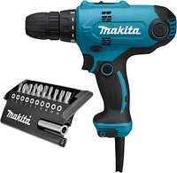 Дрель-шуруповерт Makita DF0300X2 (набор оснастки D-30651) (оригинал)