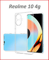 Чехол-накладка для Realme 10 (силикон) прозрачный с защитой камеры