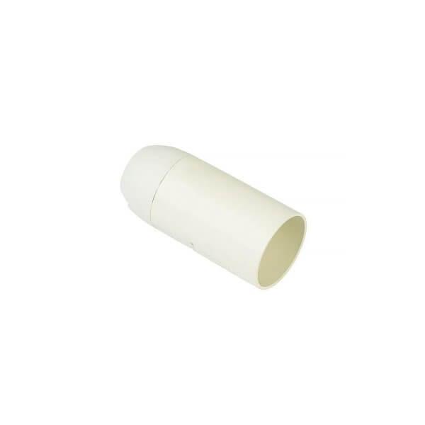 Патрон Е14 пластиковый с кольцом, термостойкий пластик, белый (SBE-LHP-sr-E14) - фото 1 - id-p205947309