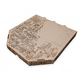 Упаковка для пиццы из картона 250х250х35 мм моноблок ЦЕНЫ БЕЗ НДС, фото 3