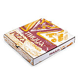 Упаковка для семейной пиццы из картона 500х500х35 мм моноблок ЦЕНЫ БЕЗ НДС, фото 2