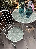 Набор стульев для улицы и сада из металла и керамики (2 шт.)