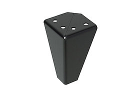 Опора для мебели MetalLine 034 регулируемая H-95мм Сталь чёрный матовый F034S.095BM