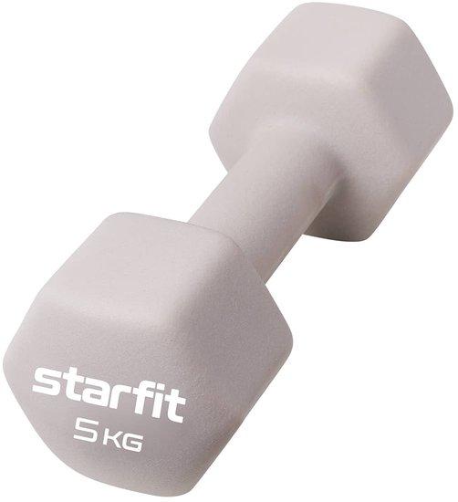 Starfit DB-201 5 кг (тепло-серый пастель) - фото 1 - id-p205961084