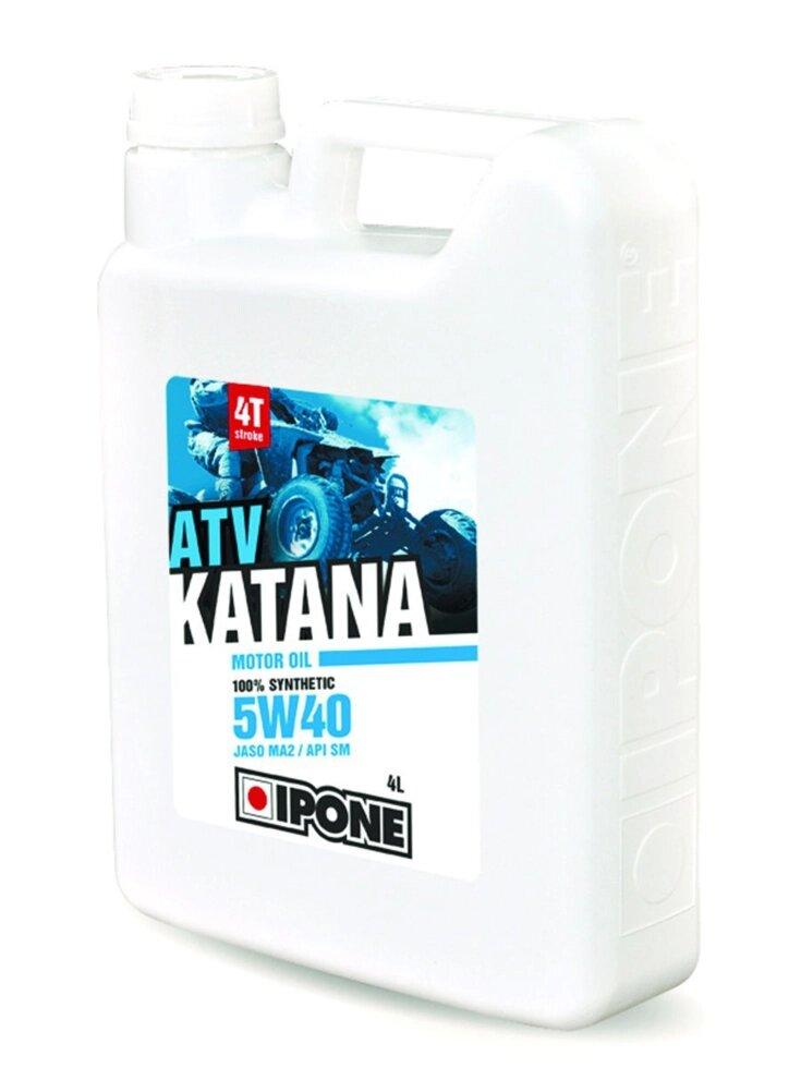 Масло для квадроцикла IPONE KATANA ATV 5W40 100% Synthetic 4 л - фото 1 - id-p205976390