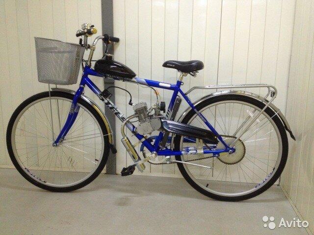 Взрослый велосипед с мотором Stels 79cc - фото 7 - id-p205975754