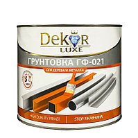 Грунтовка ГФ-21 DEKOR серая 1.8 кг.