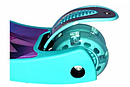 Етский самокат Холодное сердце с фонариком Frozen 3-колесный Maxi макси Граффити, трехколесный для девочек Под, фото 3