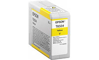 Заправка картриджей для Epson SC-P800 с заменой чипа. (T8504 Yellow, 80 мл)