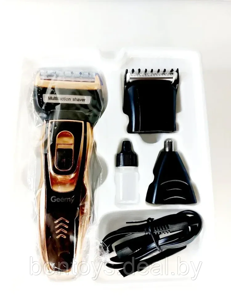 Машинка для стрижки GEEMY GM-595 3в1 , электробритва, триммер, Набор для стрижки волос 3в1 - фото 8 - id-p205983324