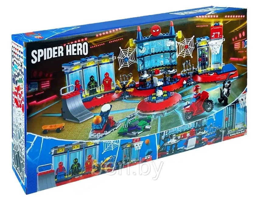 60095 Конструктор Spider Hero "Нападение на мастерскую паука", 502 детали, Человек-паук - фото 3 - id-p206002177