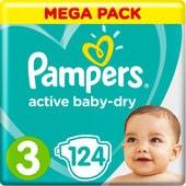 Pampers Active Baby-Dry 3 Midi (124 шт)