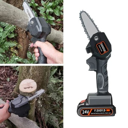 Мини-пила аккумуляторная цепная Mini Electric Chainsaw