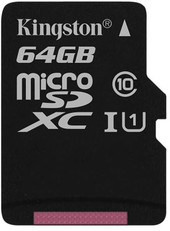 Kingston microSDXC UHS-I (Class 10) 64GB [SDC10G2/64GBSP]