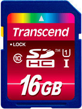 Transcend SDHC Class 10 UHS-I 16Gb (TS16GSDHC10U1)