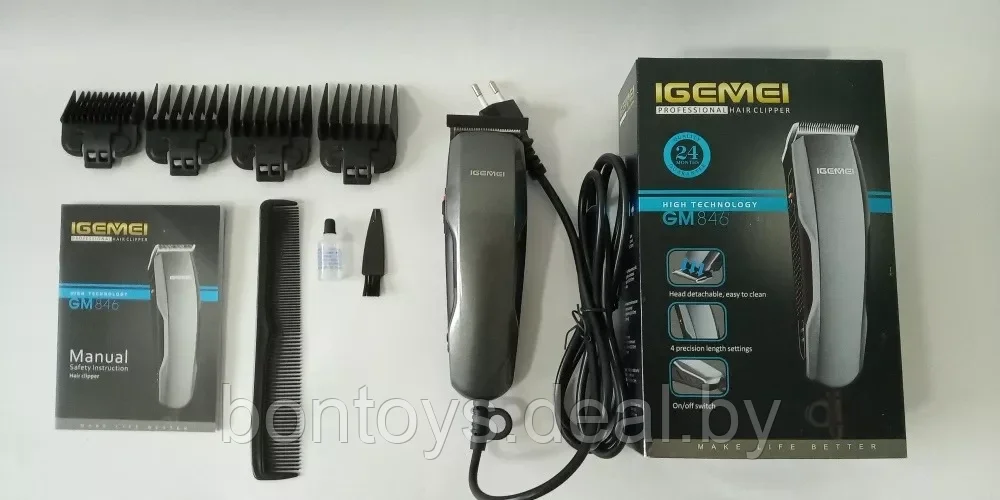 Машинка для стрижки волос проводная Gemei GM-846 - фото 5 - id-p206080667